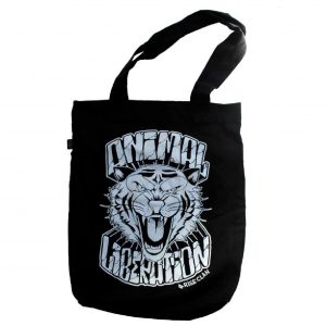 animal liberation tiger tote bag