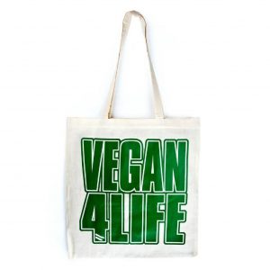 vegan 4 life tote bag