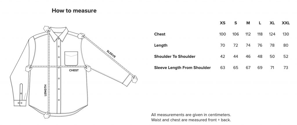 Shirt how to measure